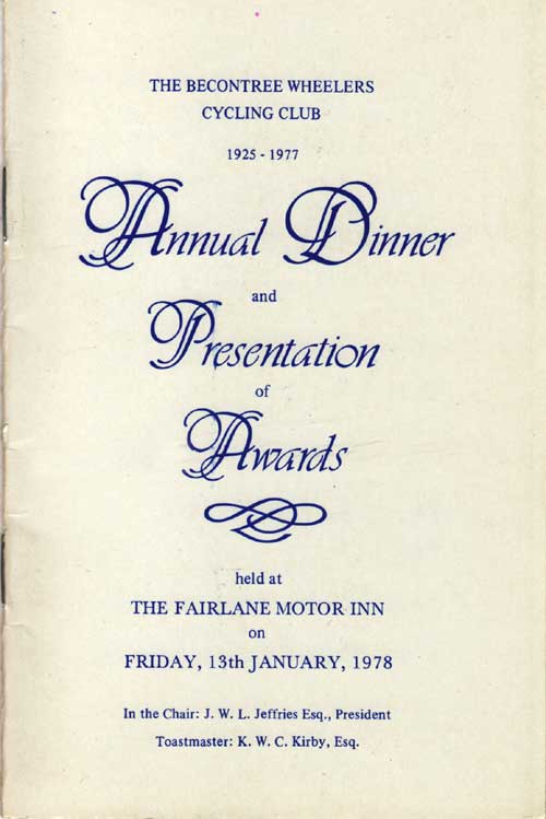 1977 Dinner Page 1